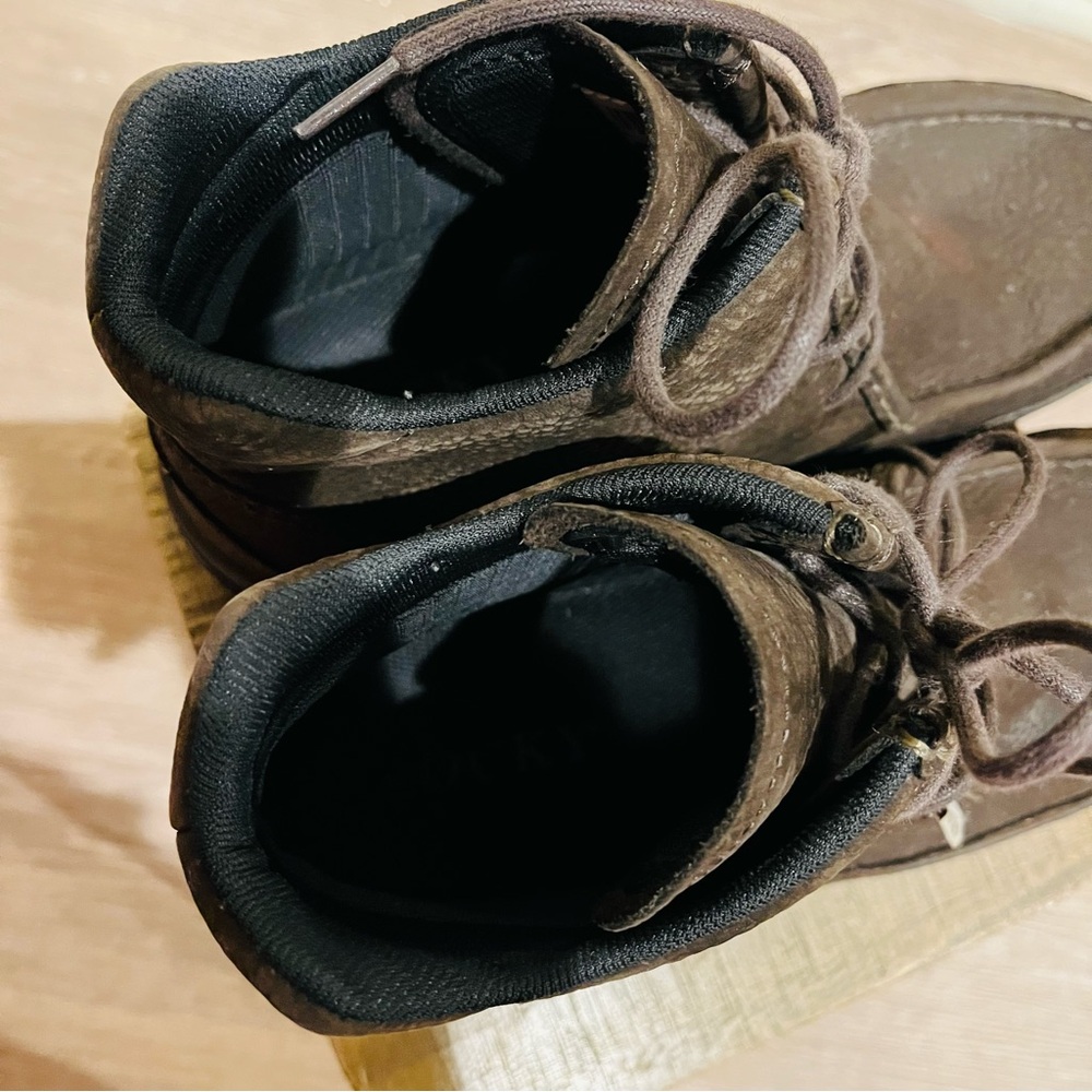 Men's Rocky Brown Leather Boots - Picture 4 of 10